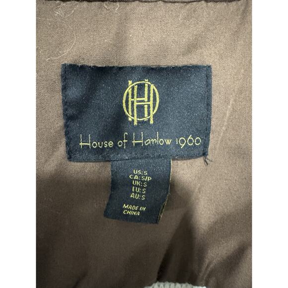 Brown Cream Plaid Wool Blend Shacket Button Down Jacket Coat - Picture 4 of 6